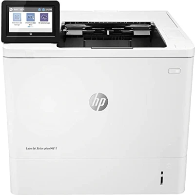 Immagine di HP LaserJet Enterprise M611dn 7PS84A, Stampante a Singola Funzione A4, Stampa Fronte e Retro Automatica in b/n, 61 ppm, USB, Gigabit Ethernet, Smart, Display Touch colori da 10,9 cm, Bianca