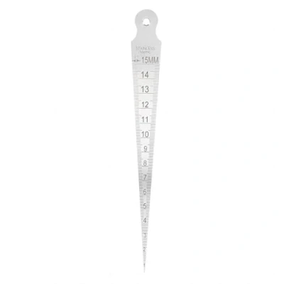 Immagine di VIFER Calibro Conico Taper Gage, Spessimetro Gap 1 15mm Righello per a Cuneo in Acciaio Inossidabile Ispezione di Saldatura