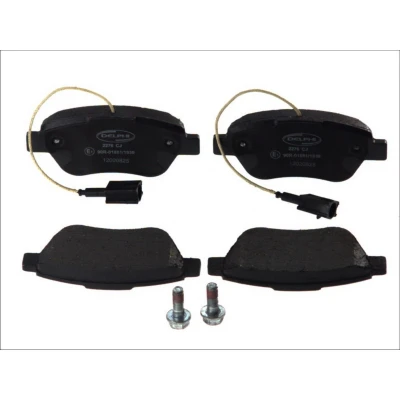 Immagine di DELPHI LP2276 Kit pastiglie freno con contatto segnalazione usura lamierino anticigolío accessori FIAT: 500 Hatchback, Punto III Hatchback