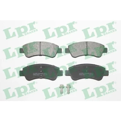 Immagine di LPR 05P1188 Kit pastiglie freno con bulloni/viti CITROËN: C3 II, Picasso, C4 II Hatchback