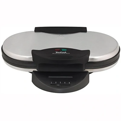 Immagine di Tefal WM 311D piastra per waffle 10 Nero, Acciaio inossidabile 1200 W