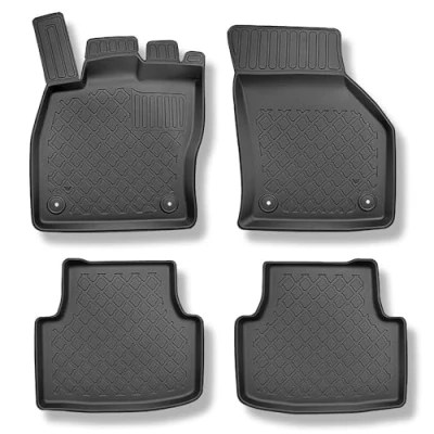 Immagine di Mossa Tappetini auto in TPE compatibili con Seat Leon IV Hatchback, Sportstourer (03.2020 ) tappeti neri G