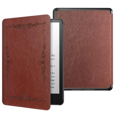 Immagine di MoKo Custodia per Kindle Paperwhite 11ª Generazione (Modello 2021)，Schermo da 6,8&quot;, Protettiva in Policarbonato di Stile Semplice e Elegante, Vintage