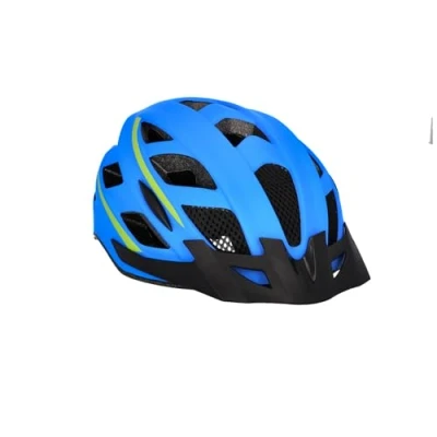 Immagine di Fischer 50454 Urban Casco da bicicletta, Con anello interno regolabile e illuminato, Certificato Ökotest, Guscio in EPS, Unisex Adulti, Blu, L/XL (58 61 cm)