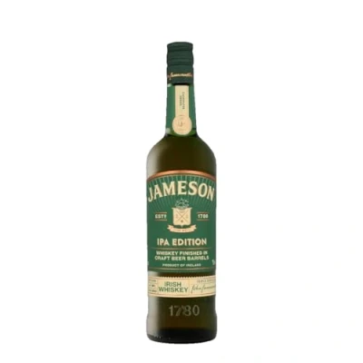 Immagine di Jameson Caskmates IPA Irish Whiskey, Blended Whisky Irlandese, Invecchiamento di tre anni in botti ex bourbon, Affinamento birra IPA, Note luppolo e vaniglia, 40% Vol., 700 Ml