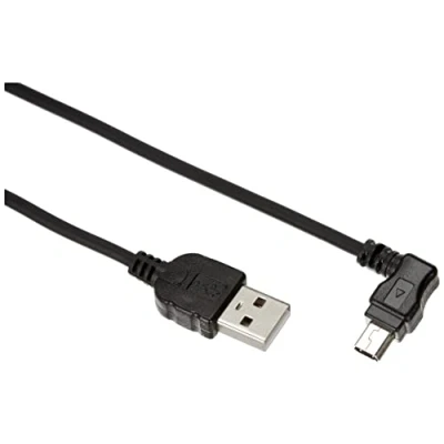 Immagine di System S Cavo USB 2.0 per a Mini B 5 Pin 30 cm connettore ad Angolo retto 90 Gradi