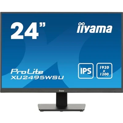 Immagine di Iiyama ProLite XU2495WSU B7 Monitor LED ERP D (A G) 61.2 cm (24.1 pollici) 1920 x 1080 Pixel 16:10 4 ms HDMI ™, DisplayPort, Cuffie (jack da 3,5 mm), USB 3.2