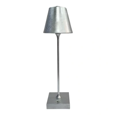 Immagine di Lampada led da tavolo touch con batteria ricaricabile usb 3 tonalità di colore dimmerabile (Argento)