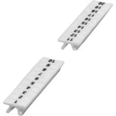 Immagine di ZBF 4, LGS:NUM. PROGR. da 11 a 20 morsetto di marcatura Phoenix Contact Contenuto: 10 pz.