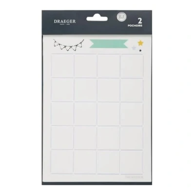 Immagine di Draeger by Toga Stencil mensile per Bullet journal, in plastica trasparente, 15 x 20 cm