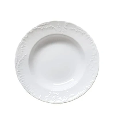 Immagine di Excelsa Piatto Fondo in Porcellana Elisa Rococò, 22.5 cm, Bianco