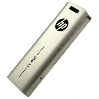 Immagine di HP x796w USB 3.1 Flash Drive 128GB, design push and pull, finitura metallica