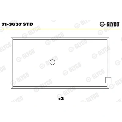 Immagine di GLYCO 71 3637 STD Bronzine Motore