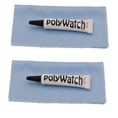 Immagine di Polywatch 2 x lucidanti per rimuovere graffi in cristallo di orologio con panno ad alte prestazioni