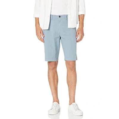 Immagine di Amazon Essentials Pantaloncini Oxford Elasticizzati Comodi Leggeri 28 cm Slim (in precedenza Goodthreads) Uomo, Celeste, 33W