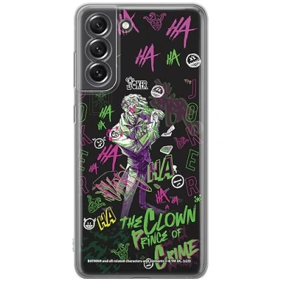Immagine di ERT GROUP custodia per cellulare Samsung S21 FE originale e con licenza ufficiale DC, modello Joker 027 adattato in modo ottimale alla forma dello smartphone, TPU