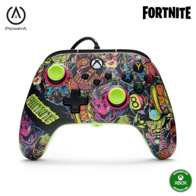 Immagine di PowerA Advantage Wired Controller for Xbox Series XS Fortnite Glow