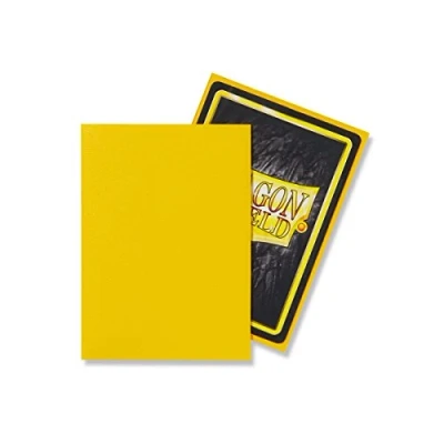 Immagine di Dragon Shield, 100 custodie protettive per piattaforme standard, colore giallo opaco