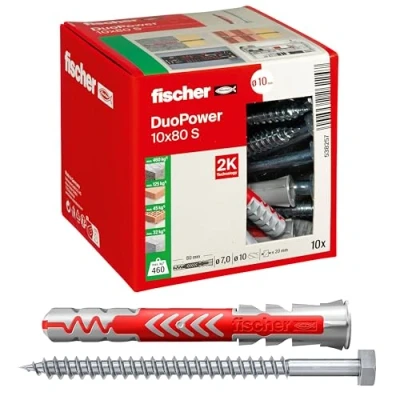 Immagine di Fischer DUOPOWER 10x80 S LD Tassello a 2 componenti 80 mm 10 538257 pz.