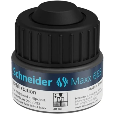 Immagine di Schneider Refill Station Maxx 665, ricarica per 290/293, 30 ml, colore: nero