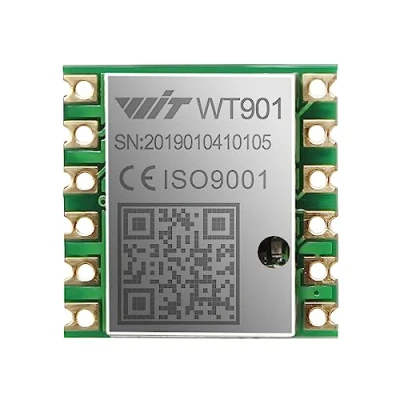 Immagine di 【Modulo inclinometro a 9 assi】 Accelerazione ad alta precisione WT901+Giroscopio+Angolo (precisione XY 0,05 )+Bussola elettronica con filtro Kalman, IMU AHRS 200Hz per PC/Android/Arduino