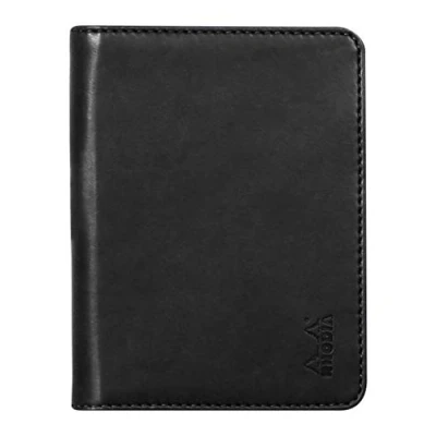 Immagine di Rhodia 211001C Libro portablocco e porta documenti rodiarama n. 11 nero per bloc notes o taccuini di formato A7 (7,4 x 10,5 cm) Similpelle Italiana Premium Collezione Rhodiarama