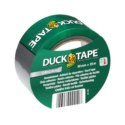 Immagine di Duck tape 106 03 Original nastro di tessuto per riparare, legare e fissare, 50 mm x 25 m, Argento