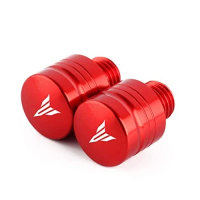 Immagine di Coppia di M10X1.25 Vite Presa Foro Specchio CNC Alluminio Rosso per Yamaha MT07 FZ07 MT09 FZ09 MT10 MT25 MT125 XSR700 XSR900 NMAX 125 X Max 300 400