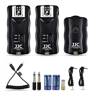 Immagine di JJC Telecomando Wireless per Flash Speedlight Sony Alpha A7III A7II A7 A7RIII A7R A7R2 A7SII A7S A9 A6500 A6400 A6300 A6000 A5100 A5000 RX100 VII VI VA V IV III RX10 II (2 ricevitori)