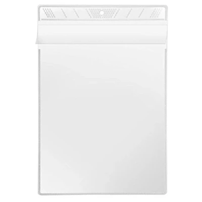 Immagine di VELOFLEX 3306010 Tasca per espositori DIN A6, coperchio protettivo, espositori, appendere, trasparente, 10 pezzi