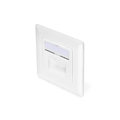 Immagine di Digitus DN 9007 1 presa energia 2 x RJ 45 Bianco
