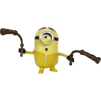 Immagine di MINIONS Kung Fu Stuart Personaggio con Pulsante di Attivazione e Nunchaku, Giocattolo per Bambini 4+ Anni, GMD96