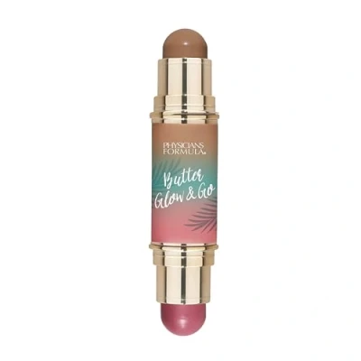 Immagine di Physicians Formula Butter Glow &amp; Go, Stick Trucco Multiuso a Doppia Estremità per Guance, Occhi e Labbra, Tonalità Complementari Abbronzatura, Contorno Fard, Berry Tan