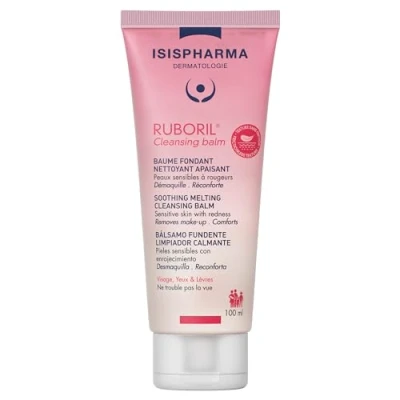 Immagine di ISISPHARMA RUBORIL Cleansing Balm 100 ml Balsamo fondente detergente lenitivo Elimina le impurità Pelle secca e sensibile Texture innovativa Non profumato Produzione francese