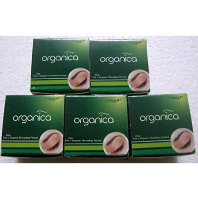 Immagine di 5 spool x 300 m organica in cotone organico Eyebrow Threading thread India