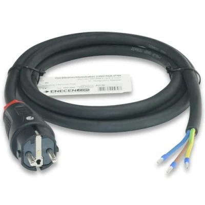 Immagine di ENECEN 1182203 Cavo di collegamento 230 V/16 A, IP44, in gomma H07RN F, 3 x 2,5 mm², con connettore piena, m