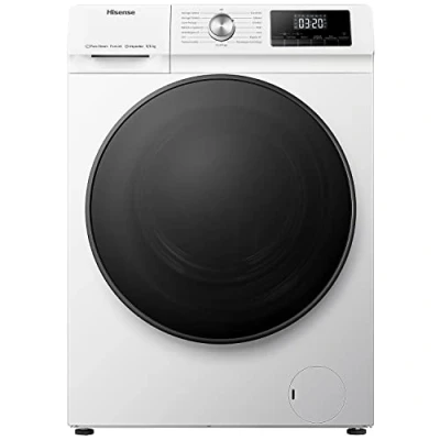 Immagine di Hisense WDQA9014EVJM Lavasciuga 9+6 Kg, 1400 Rpm, 15 Programmi Automatici, Vapore, Motore Inverter, Classe Efficienza Energetica D, Lavaggio A, Display LED, Programma Rapido
