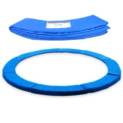 Immagine di Cuscino di Protezione del Trampolino Sicurezza Sostituzione, Resistente ai Raggi UV Antistrappo, Copertura Bordo Imbottitura Protettiva per Cornice 244 cm Blu