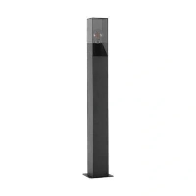 Immagine di lampada da esterni &#039;Fiola&#039; dimmerabile (Moderno) colore Nero, in Alluminio (1 luce, E27) di Lucande lampioncino, paletto luminoso, viale, lampione