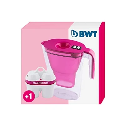 Immagine di BWT Caraffa filtrante 2,6 litri con filtro e timer manuale Vida rosa