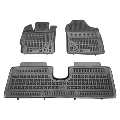 Immagine di REZAW PLAST 201421 Set tappetino Gomma anteriore e posteriore 3 nero Su misura TOYOTA: Yaris III Hatchback