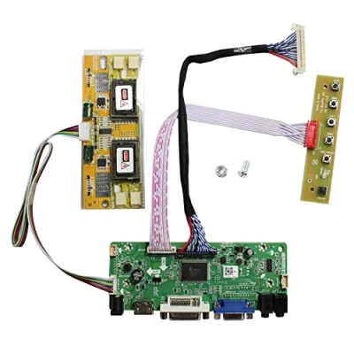 Immagine di VSDISPLAY Scheda di Controllo LCD HD Mi VGA DVI Audio per 17 Pollici M170EG01 M170EN01 M170EN06 1280x1024 4CCFL Schermo LVDS a 30 Pin
