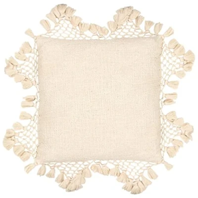 Immagine di Yard Fodera per cuscino con nappe in macramè Anko
