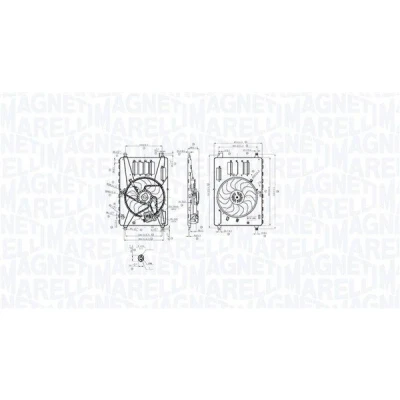 Immagine di MAGNETI MARELLI 069422857010 Ventola Radiatore 385 12 372 FORD: S Max Mk1, KUGA 1, Galaxy Mk2 MPV, VOLVO: XC60 I, XC70 II Station Wagon, V60 I