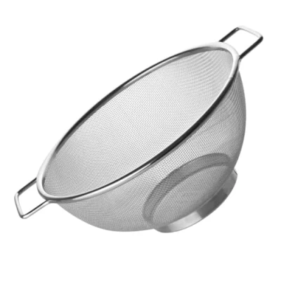 Immagine di Fackelmann Colapasta Ø25 Cm In Acciaio Inossidabile Rete Fine Per Drenaggio Veloce Versatile Quinoa, Riso, Frutta, Verdura E Pasta Pratico Con Maniglie Robuste Lavabile Lavastoviglie