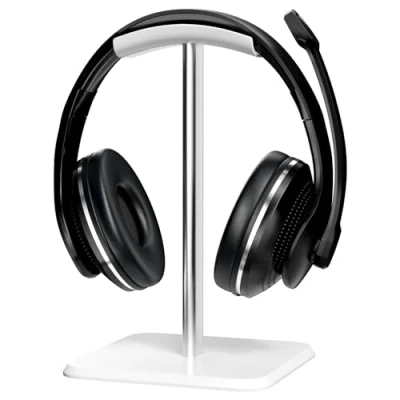 Immagine di Newaner Supporto Cuffie, Porta Cuffie da Scrivania Rimovibile con Silicone Antiscivolo TPU per Tutte le Dimensioni di Stand Over Ear e Gioco, Adatto Tavolo