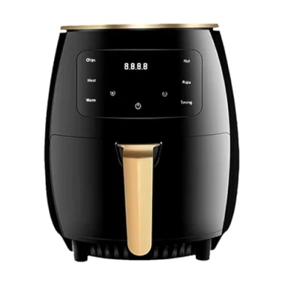 Immagine di Ksiope Friggitrice ad aria da 4,5 l, di nuova generazione: 1400 W, touch screen, 8 programmi, cottura senza olio, manuale in francese, Ksiope2024