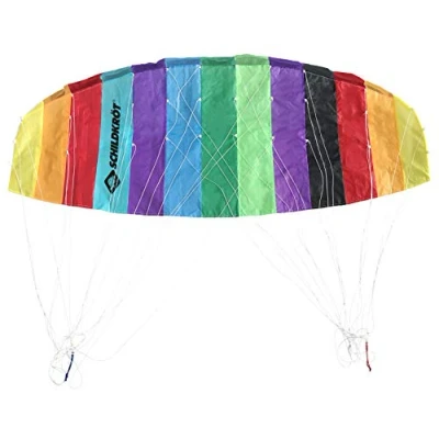Immagine di Schildkröt Dual Line Sport Kite 1.6, Aquilone a Due Linee, + 12 Anni, 45x160cm, Inclusi Cavi in Poliestre da 25 kp, 2x25m su Bobine di Controllo, Scala Beaufort 3 6, 970460