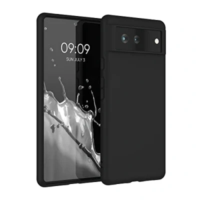Immagine di kwmobile Custodia Compatibile con Google Pixel 6 Cover Back Case per Smartphone in Silicone TPU Protezione Gommata nero matt
