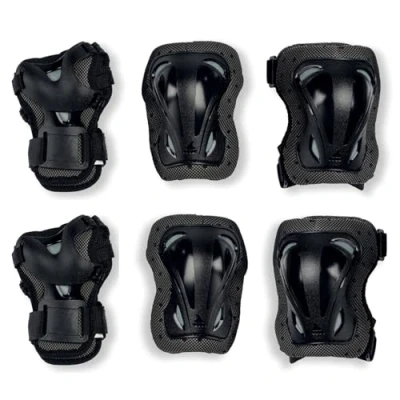 Immagine di Rollerblade SKATE GEAR JUNIOR 3 PACK, Set di protezioni per pattini in linea, nero, XXXS, bambini unisex